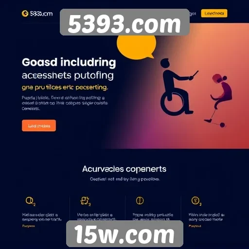 Acessibilidade e design do site 5393.com
