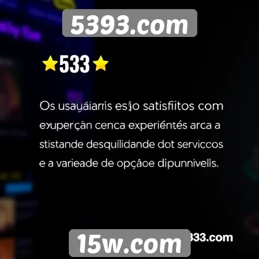 Feedback de usuários sobre 5393.com é positivo